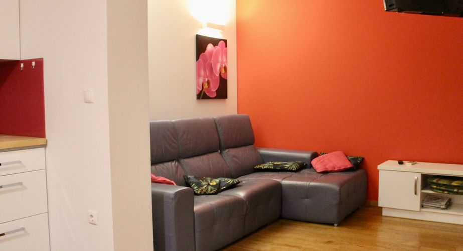 Voorbeeldappartement woonkamer